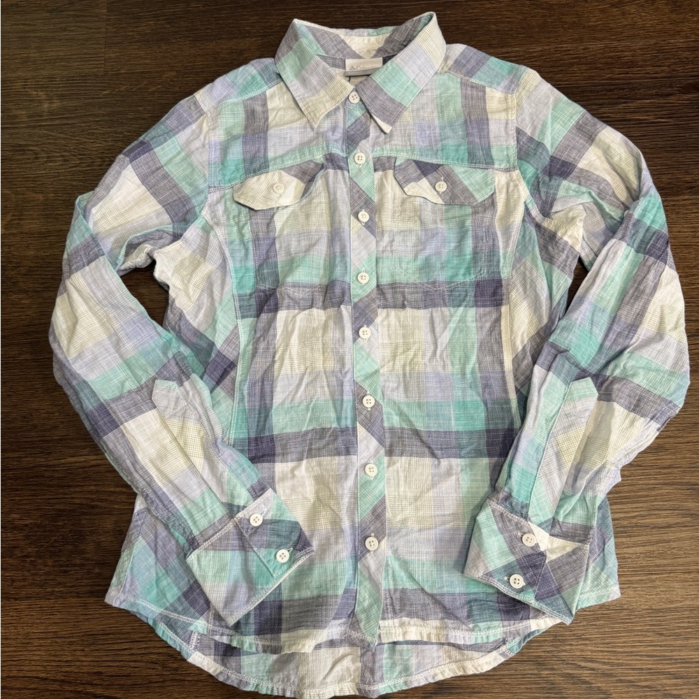 Columbia Women's Plaid Button Down Shirt